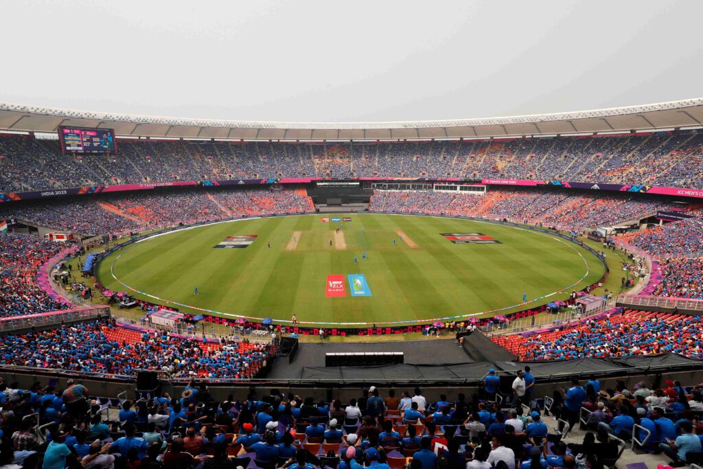 For the T20 World Cup in three months, cricket's first temporary stadium will open.