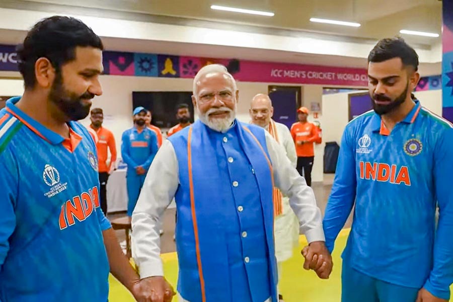 PM Narendra Modi called Team India, or congratulated 'In Blue' on the historic T20 World Cup win.